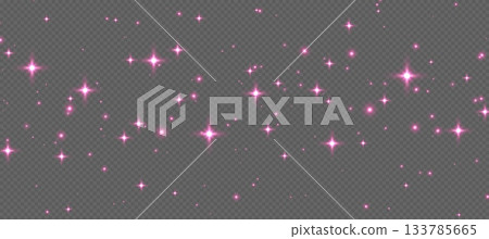 Pink sparkling stars, shiny particles light effect, transparent flying stardust texture Pink sparkling stars, shiny particles light effect, transparent flying stardust texture 133785665