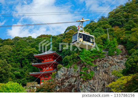 Gifu Park Three-story Pagoda and Ropeway, Kinkazan Gifu Park Three-story Pagoda and Ropeway, Kinkazan 133786156