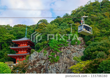 岐阜公園金華山三層塔與索道 岐阜公園金華山三層塔與索道 133786160