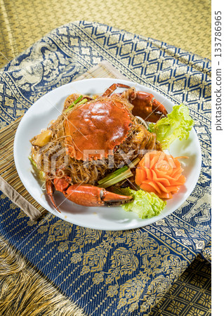 fried crab with pork 133786965