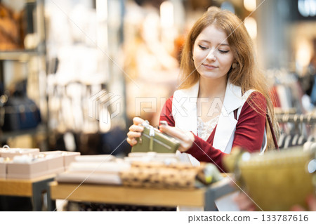 European chooses a stylish wallet European chooses a stylish wallet 133787616