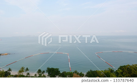 beautiful landscape of sea view and blue sky, travel in nature on vacation 133787640