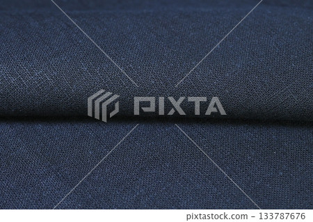 black hemp viscose natural fabric cloth color, sackcloth rough texture of textile fashion 133787676