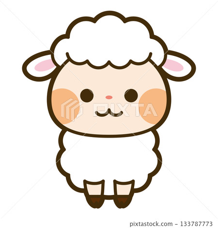 Cute sheep's character 133787773