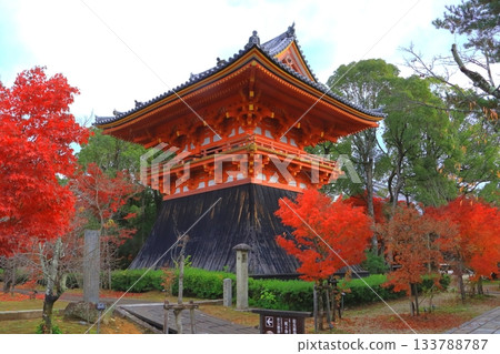 京都市仁和寺的秋景（鐘樓） 133788787
