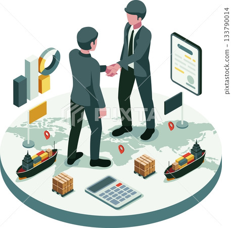 Isometric Global Trade Agreement Between Business Partners Isometric Global Trade Agreement Between Business Partners 133790014