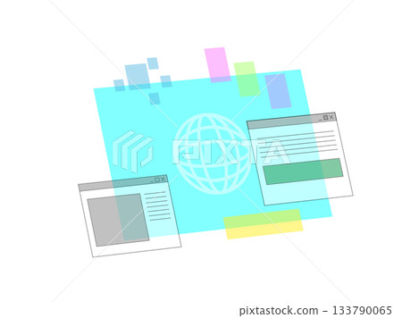 Hologram-like screen 133790065