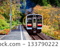 A train departing Hayato Station on the Tadami Line in autumn (Mishima Town, Fukushima Prefecture, early November) A train departing Hayato Station on the Tadami Line in autumn (Mishima Town, Fukushima Prefecture, early November) 133790222