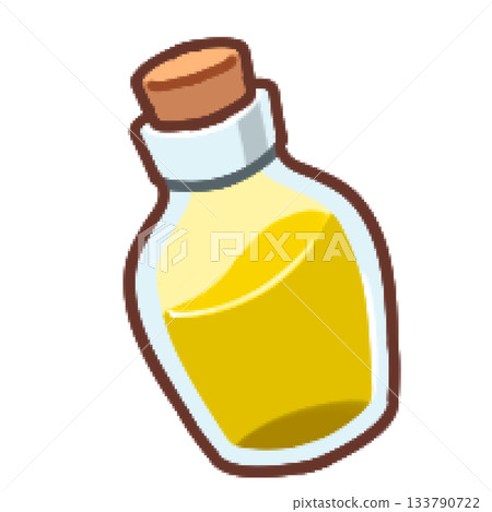 簡易藥水插圖（黃色） 133790722