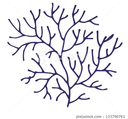 Abstract Stylized Coral Inspired Branch Abstract Stylized Coral Inspired Branch 133790761