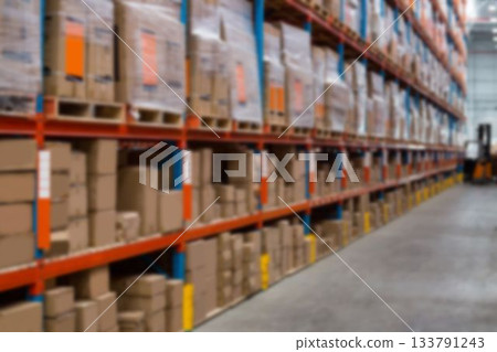 Cardboard boxes arranged on rack Cardboard boxes arranged on rack 133791243