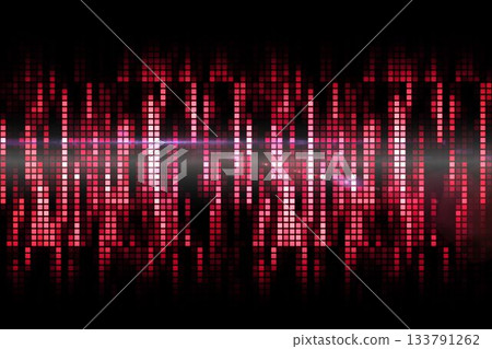Digitally generated cool pixel background 133791262
