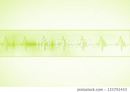 Medical background with green ecg line 133791433