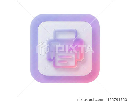 3D 粉彩漸層印表機圖標 133791730