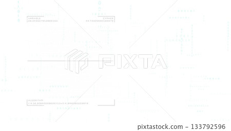 Image of coding elements with words variable, cypher, and algorithm 133792596