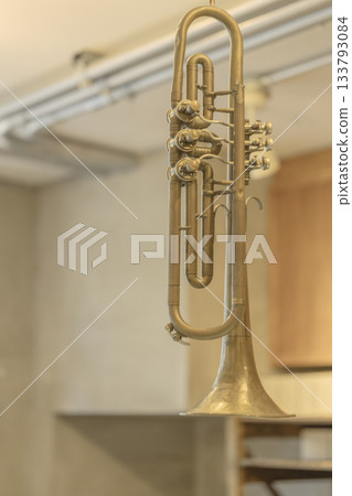 以銅管樂器為主題的室內照明：小號風格 133793084