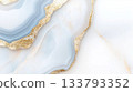 Elegant blue and gold marble texture with layers and veins 133793352