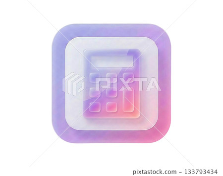 3D 粉彩漸層計算器圖標 133793434