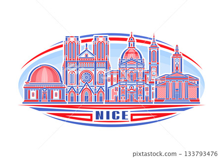Vector illustration of Nice 133793476