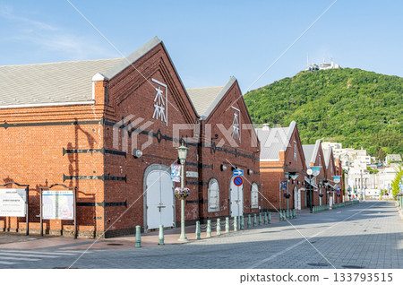 Popular tourist attractions in Hakodate, Hokkaido: Kanemori Red Brick Warehouse and Mount Hakodate 133793515