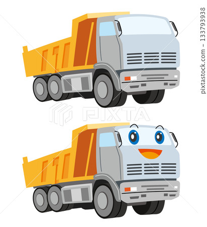 自卸車插圖 自卸車插圖 133793938