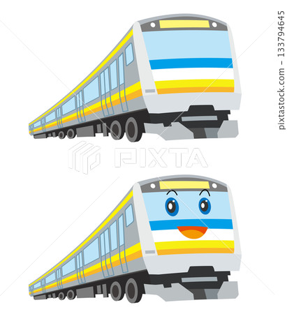 可愛的火車插圖 可愛的火車插圖 133794645