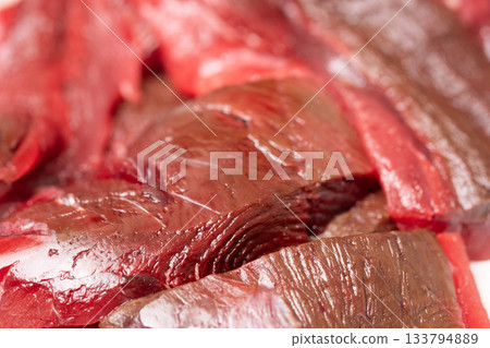 Image of packed bigeye tuna 133794889