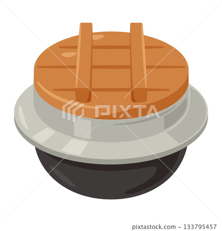 木蓋的電飯煲示意圖 木蓋的電飯煲示意圖 133795457