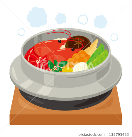 什錦飯鍋插圖 133795463