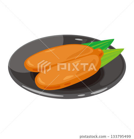 盤子上擺放著乾鯔魚子的圖片 1 盤子上擺放著乾鯔魚子的圖片 1 133795499