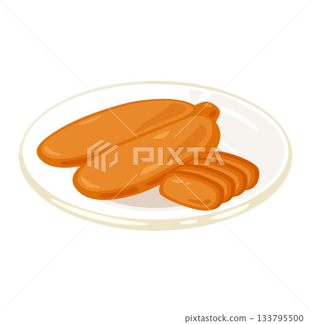 圖示：盛於盤中的乾鯔魚子 2 133795500