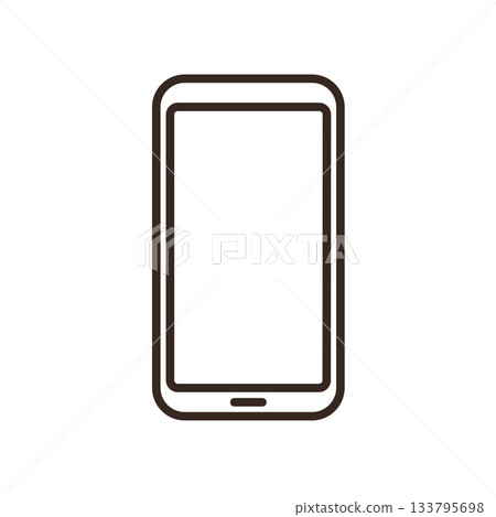 Illustration of a smartphone with a home bar 133795698
