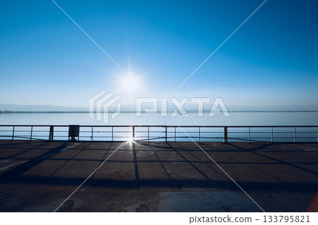 Beautiful scenery at Kwan Phayao Lake in Thailand 133795821