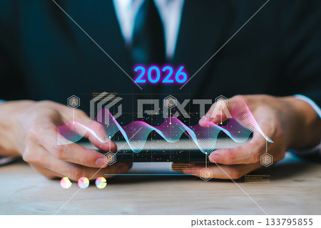 2026 Business Growth Strategies Corporate Office Digital Marketing Insights Professional Environment Close-Up Viewpoint Innovative Concepts for Future Success 133795855
