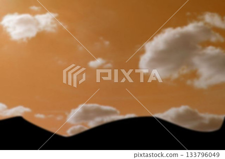 Moving sky over silhouette mountain Moving sky over silhouette mountain 133796049
