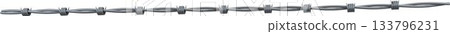 Panoramic shot of fence wire 133796231