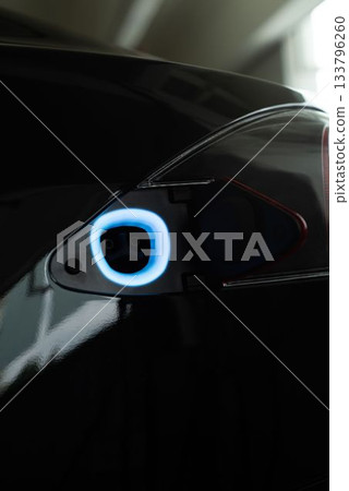 Open socket of an electric car 133796260