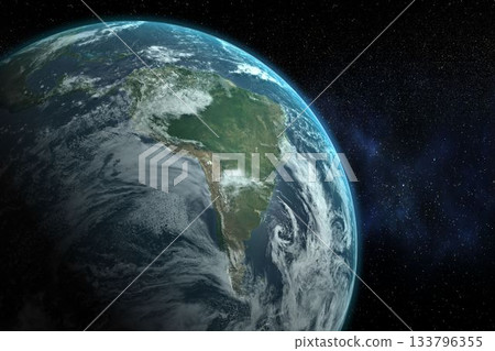 Planet earth against milky way Planet earth against milky way 133796355