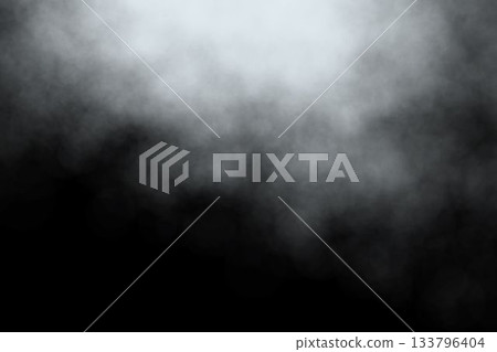 White fog on black background White fog on black background 133796404