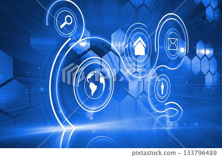 Futuristic technology interface 133796489