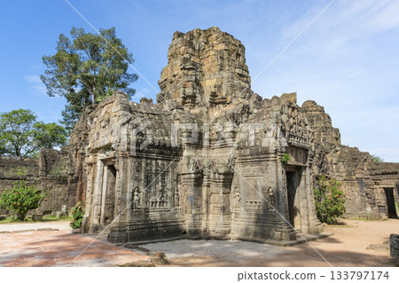 The Tablom ruins in Phnom Penh, built in the late 12th century 133797174