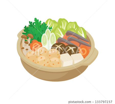 罐子，平面插圖 133797237