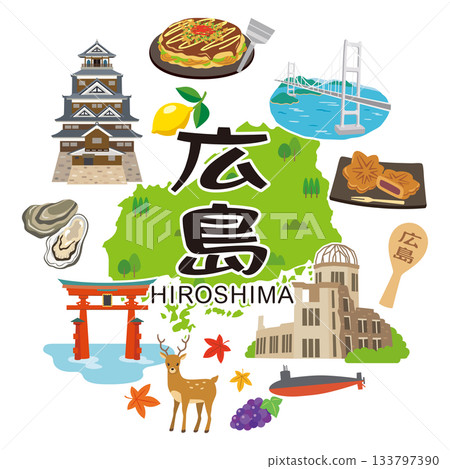 Hiroshima Prefecture Tourism Image Icon Hiroshima Prefecture Tourism Image Icon 133797390