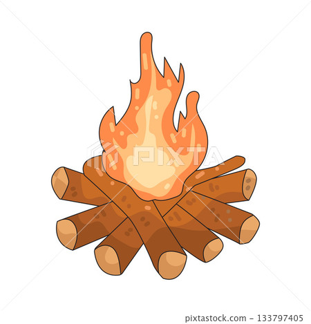illustration of Campfire 133797405