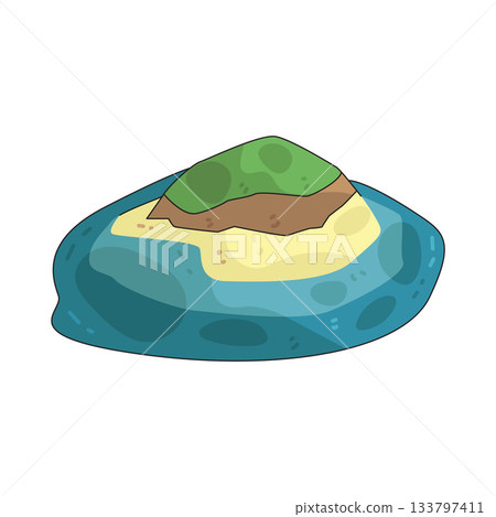 illustration of Island illustration of Island 133797411
