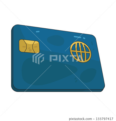 illustration of Credit Card illustration of Credit Card 133797417