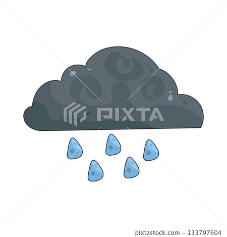 illustration of Rain 133797604