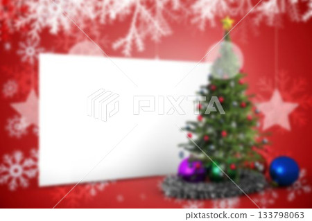 Poster with christmas decorations Poster with christmas decorations 133798063
