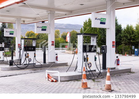 Gas station along Turkish national highway D300 Gas station along Turkish national highway D300 133798499