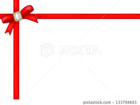 Gift ribbon red Gift ribbon red 133798683